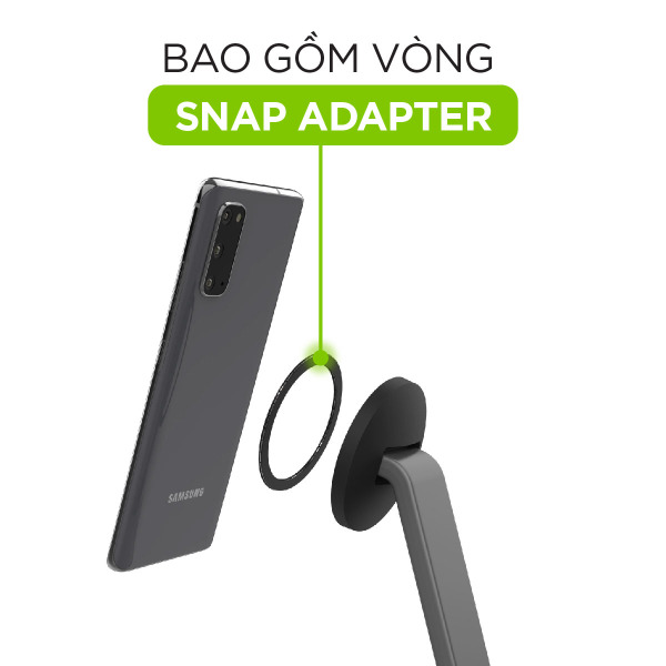 401309750 - Đế sạc không dây Mophie Snap+ 2 in 1 Charge Stand & Pad - 11