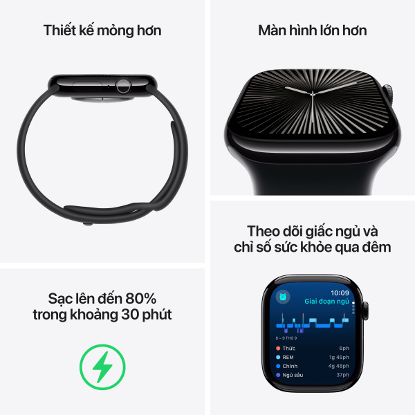 APPLE-WATCH-S10-LTE-42-LOOP - Apple Watch S10 LTE 42mm Viền Titan Dây Thép - Chính hãng VN A - 3