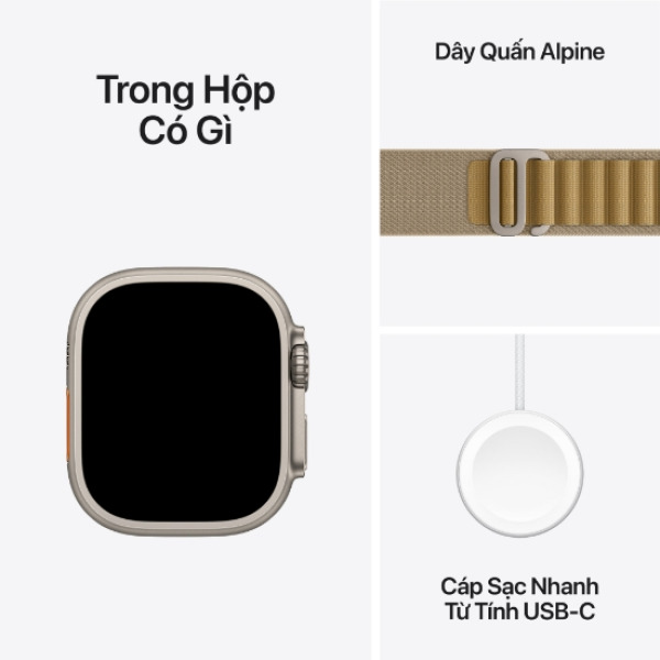 ULTRA 2 2024 LTE 49MM ALPINE - Apple Watch Ultra 2 (2024) LTE 49mm Viền Titanium Dây Alpine Loop - 2