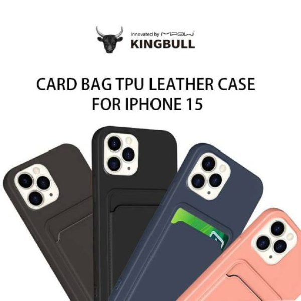 KG-MC15A04-BK - Ốp lưng iPhone 15 Pro Max Mipow Card Bag TPU Leather - 2