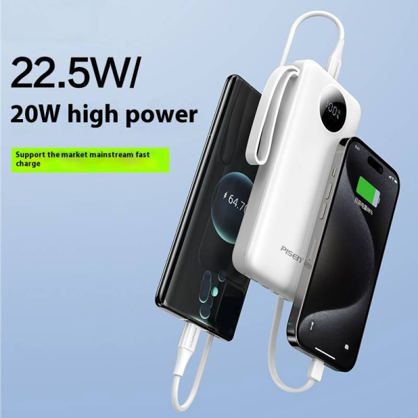 TP-D099 - Pin sạc dự phòng Pisen 10.000 mAh 22.5W Quick PowerLink Round - 7