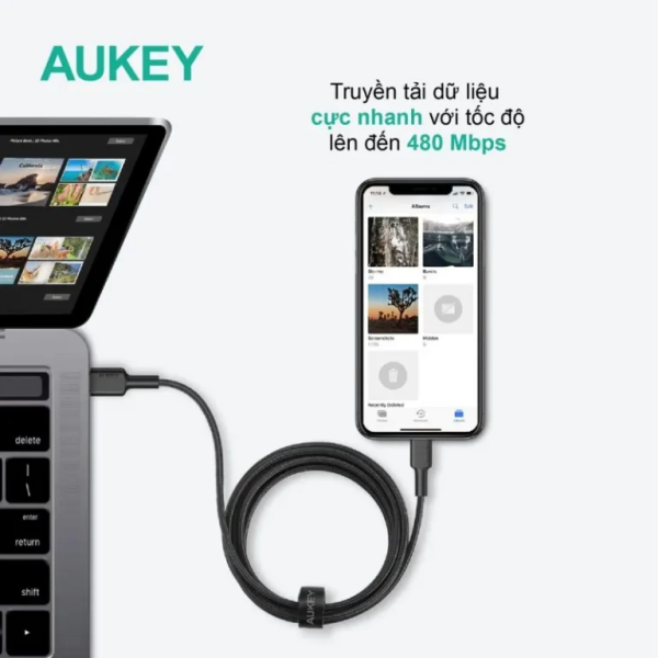 CB-CL5-QSD - Cáp Type-C to Lightning Aukey MFi 1.2m Qua Sử Dụng - 5