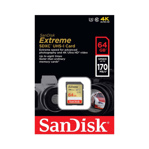 MC28072401 - Thẻ nhớ SD Sandisk Extreme U3 V30 UHS-I 64GB 170MB s (SDSDXV2-064G-GNCIN) - 4