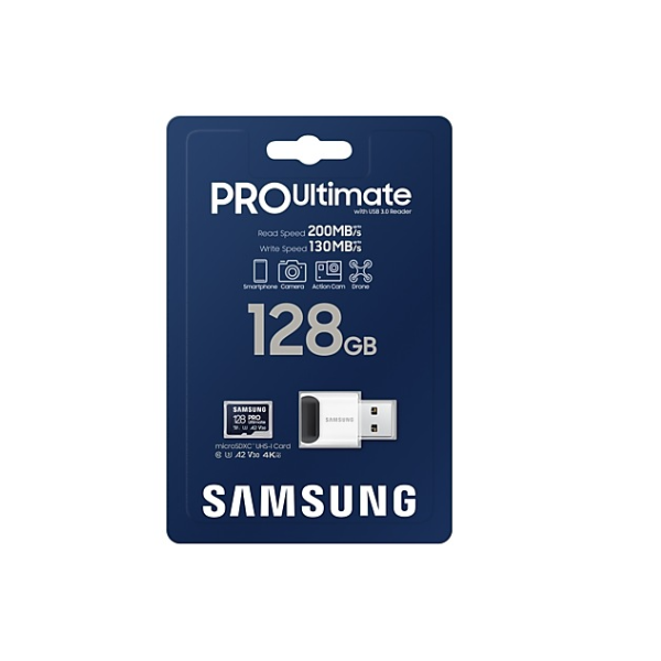 MC14082404 - Thẻ nhớ MicroSD Samsung PRO Ultimate UHS-I 128GB kèm đầu đọc 3.0 upto 200MB s (MB-MY128SB WW) - 6