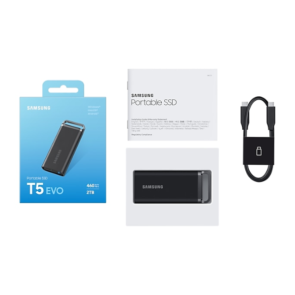 SSDEXT24042401 - Ổ cứng di động SSD Samsung T5 EVO 2TB 460MB s (MU-PH2T0S WW) - 8