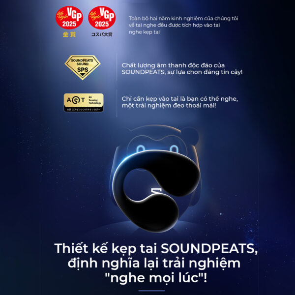 PEARLCHIPPROBK - Tai nghe Bluetooth thể thao SoundPEATS Pearlclip Pro - 9
