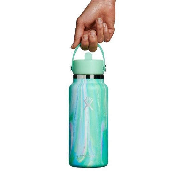 LE-S25W32-G - Bình nước giữ nhiệt Hydro Flask Wide Flex Straw Cap LE 32 OZ (946 ml) - 3