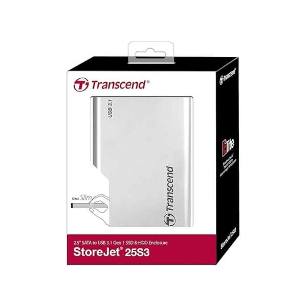BOX07072402 - Box ổ cứng 2.5 inch USB 3.0 Transcend (TS0GSJ25S3) - 5