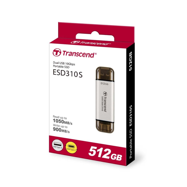 SSDEXT24042440 - Ổ cứng di động SSD Transcend ESD310 512GB 1050MB s (TS512GESD310C) - 6
