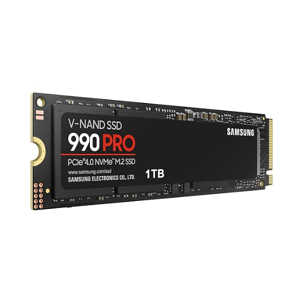 SSDINT07072444 - Ổ cứng SSD gắn trong Samsung 990 PRO 1TB PCIe Gen 4.0 x4 NVMe V-NAND M.2 2280 upto 7450MB s (MZ-V9P1T0BW) - 4