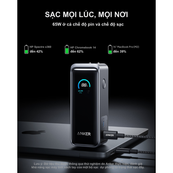 A1339111 - Pin sạc dự phòng Anker 9.600 mAh PD 65W Prime Fusion - 2