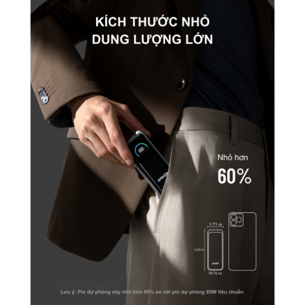 A1339111 - Pin sạc dự phòng Anker 9.600 mAh PD 65W Prime Fusion - 3
