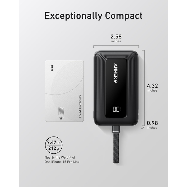 A1689H31 - Pin sạc dự phòng Anker Zolo 20.000 mAh 30W tích hợp cáp sạc - 6