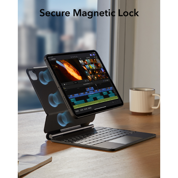 4894240185285 - Ốp lưng kèm bàn phím iPad Air 11 inch (Air 7 6 5 4) Pro 11 inch ESR Magnetic Rebound 360 độ - 4