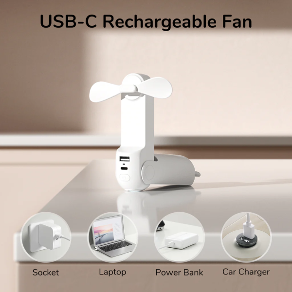 J0961 - Quạt cầm tay mini 3in1 JisuLife F8 2000 mAh - 3