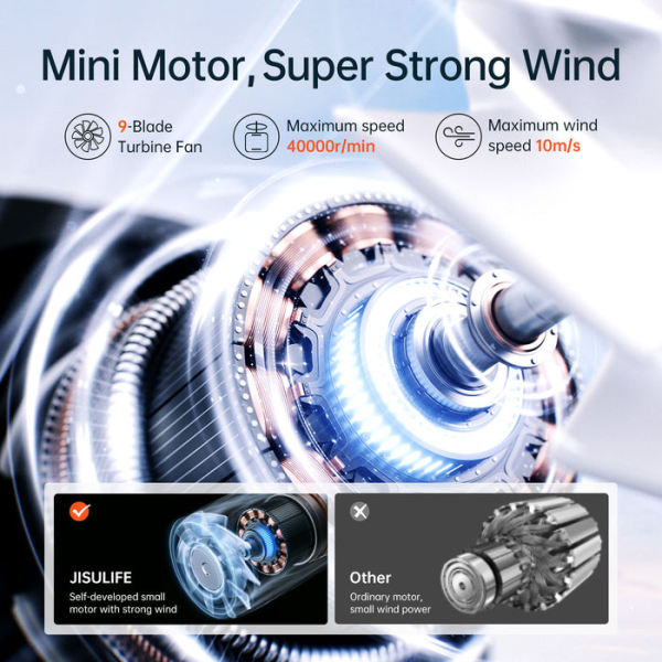 J2705 - Quạt cầm tay mini JisuLife Life 9 5000 mAh - 6