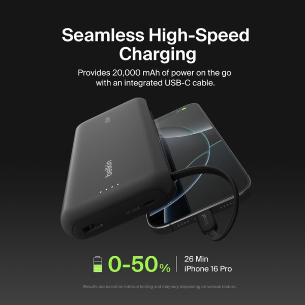 BPB024FQBK - Pin sạc dự phòng Belkin 20.000 mAh 30W PD Boost Charge - 2