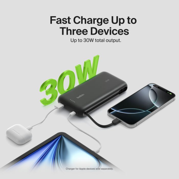 BPB024FQBK - Pin sạc dự phòng Belkin 20.000 mAh 30W PD Boost Charge - 3