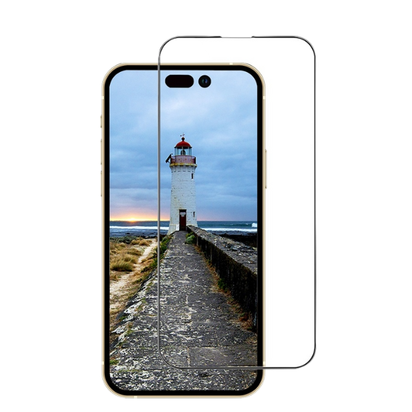 6975593900034 - Cường lực iPhone 14 Pro Max ANANK 2.5D (viền đen) - 2