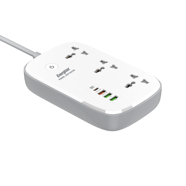 EPB2502EUWE - Ổ điện đa năng Energizer Wifi 3AC kèm 3 x USB-A và 1 x Type-C sạc nhanh PD 30W - 2