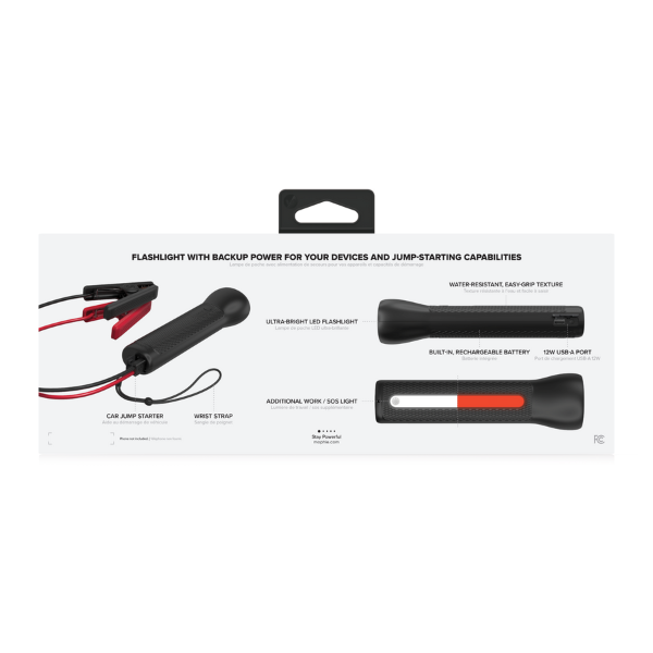 401107705 - Bộ sạc kích bình Mophie GO Rugged Flashlight 36.6Wh 700Amps - 5