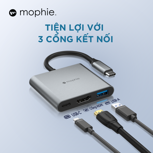 409912327 - Hub chuyển đổi Type-C Mophie 3 in 1 - 16