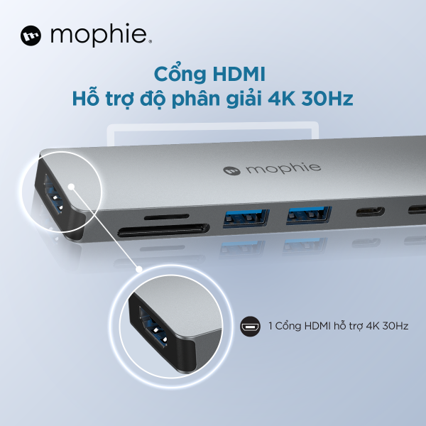 409910268 - Hub chuyển đổi Type-C Mophie 7 in 1 - 10