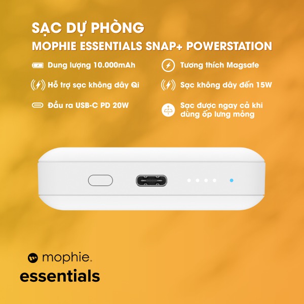 401112183 - Pin sạc dự phòng Mophie Essentials Snap+ Powerstation 10.000 mAh - 11