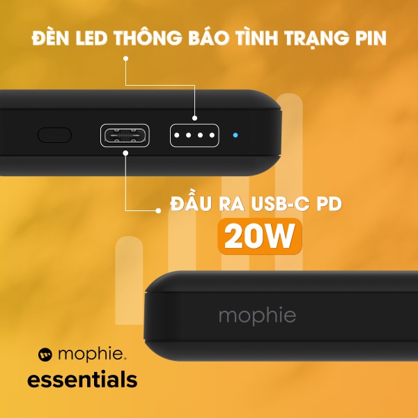 401112183 - Pin sạc dự phòng Mophie Essentials Snap+ Powerstation 10.000 mAh - 12