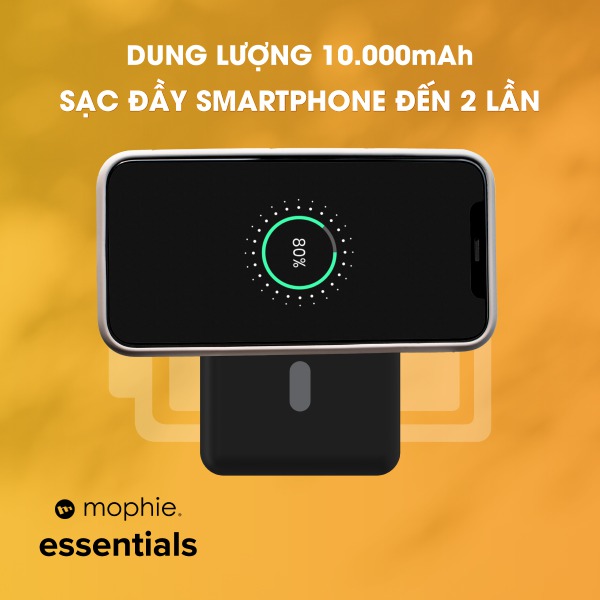 401112183 - Pin sạc dự phòng Mophie Essentials Snap+ Powerstation 10.000 mAh - 14