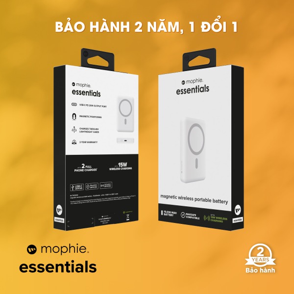 401112183 - Pin sạc dự phòng Mophie Essentials Snap+ Powerstation 10.000 mAh - 15