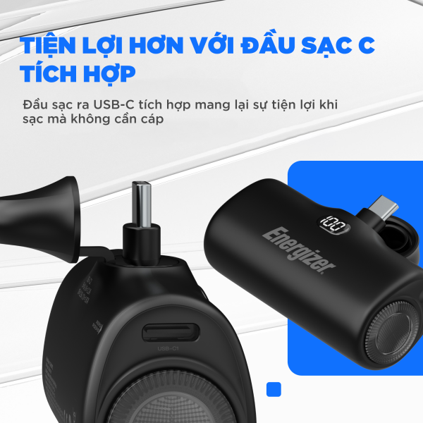 UE4600PQBK - Pin sạc dự phòng Energizer 4.600mAh 3.6V Li-ion - UE4600PQ - 3