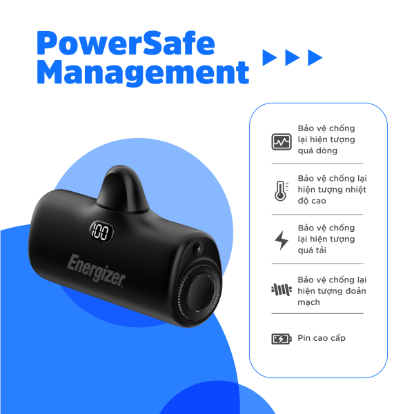 UE4600PQBK - Pin sạc dự phòng Energizer 4.600mAh 3.6V Li-ion - UE4600PQ - 6