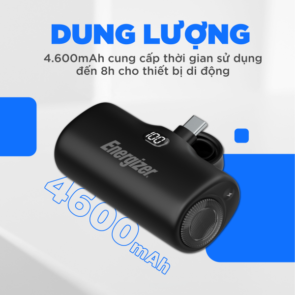 UE4600PQBK - Pin sạc dự phòng Energizer 4.600mAh 3.6V Li-ion - UE4600PQ - 9