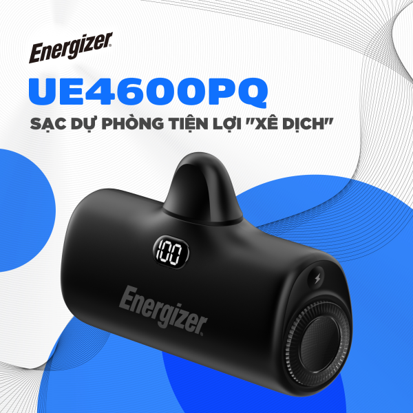 UE4600PQBK - Pin sạc dự phòng Energizer 4.600mAh 3.6V Li-ion - UE4600PQ - 10