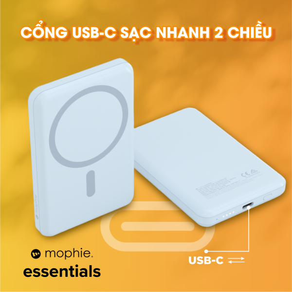 401112180 - Pin sạc dự phòng Mophie Essentials Snap+ 5.000 mAh - 17
