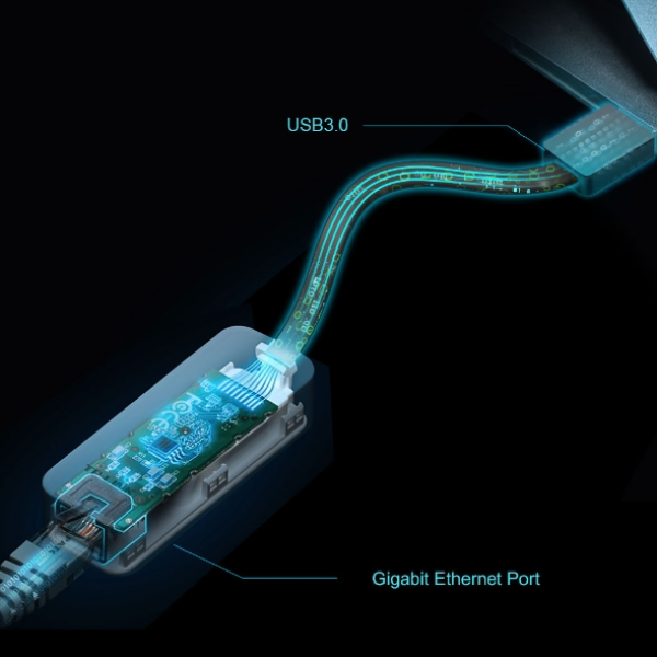 UE306 - Hub chuyển đổi USB 3.0 to Ethernet Gigabit TP-Link UE306 - 8