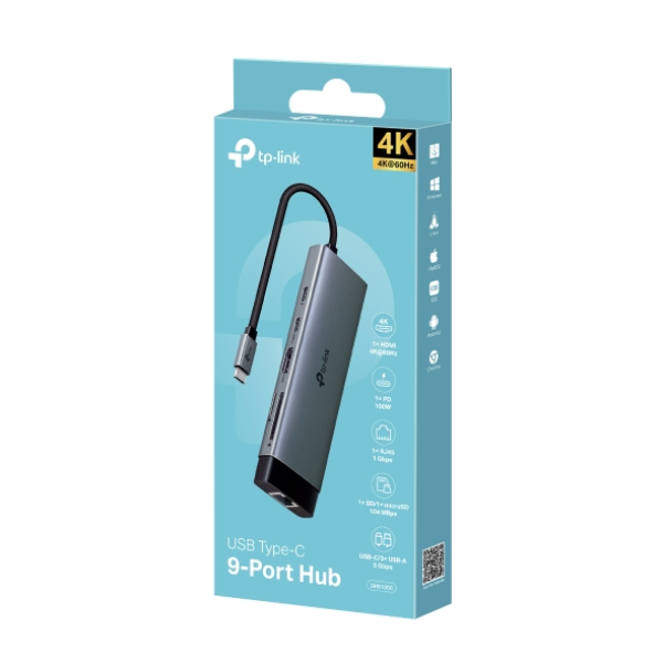 UH9120C - Hub chuyển đổi Type-C TP-Link 9 in 1 - 14