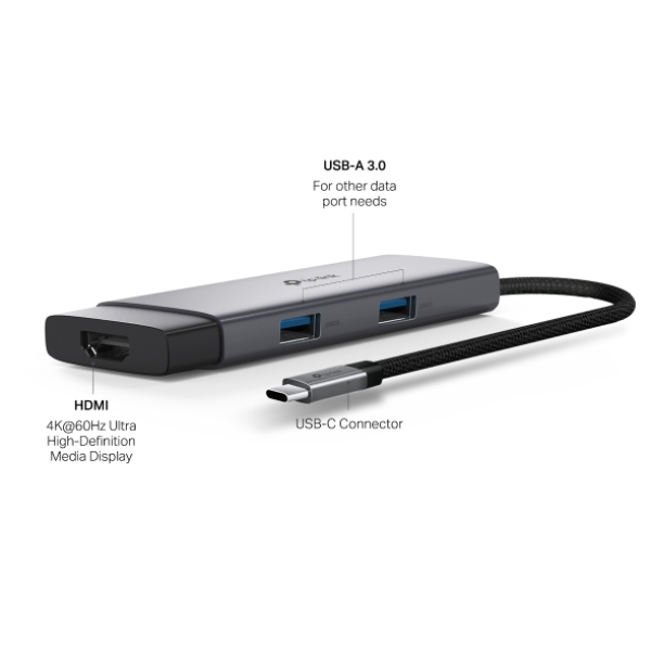 UH5020C - Hub chuyển đổi Type-C TP-Link 5 in 1 - 2
