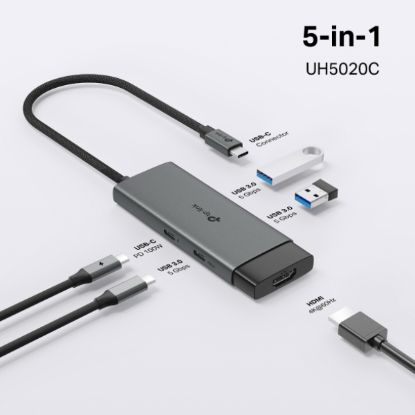 UH5020C - Hub chuyển đổi Type-C TP-Link 5 in 1 - 4