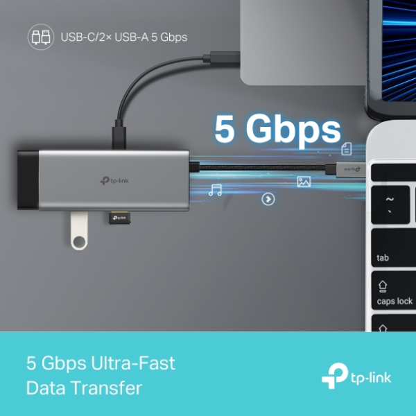 UH5020C - Hub chuyển đổi Type-C TP-Link 5 in 1 - 7