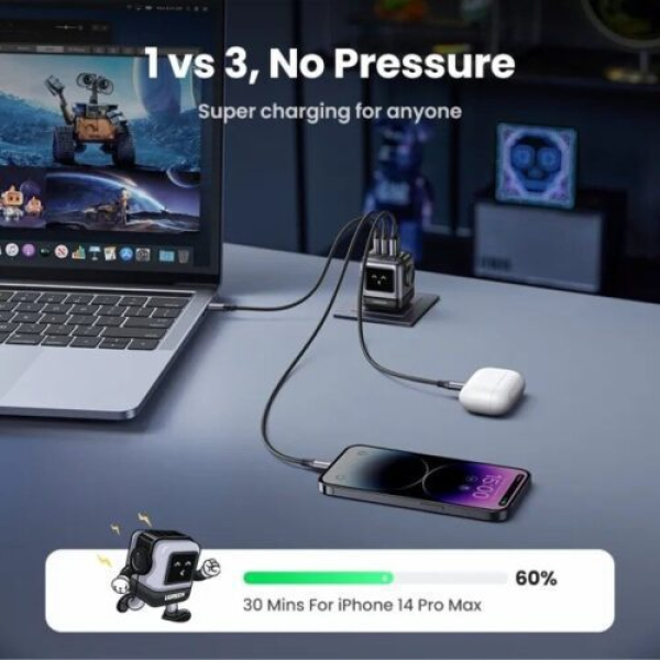 15570 - Cốc sạc nhanh 65W RoboGaN Mini Ugreen CD361 - 7