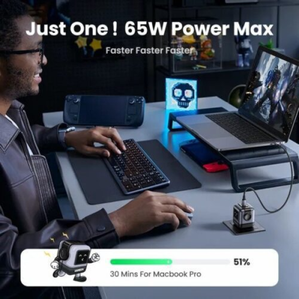 15570 - Cốc sạc nhanh 65W RoboGaN Mini Ugreen CD361 - 8