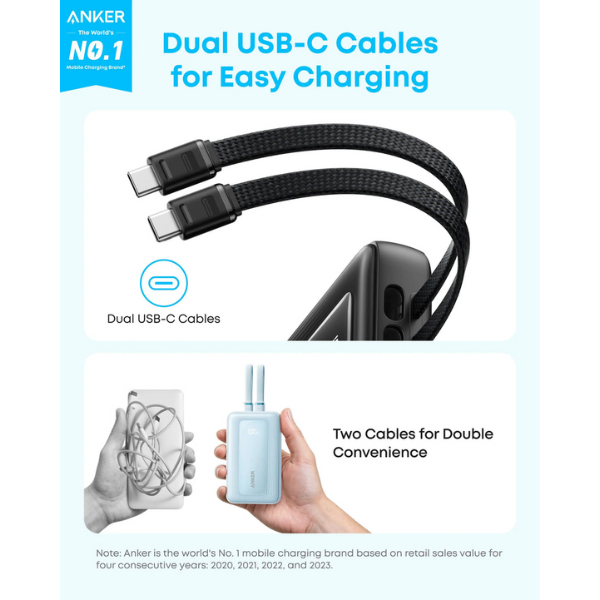 A1680H52 - Pin sạc dự phòng Anker Zolo 10.000 mAh 35W tích hợp cáp sạc - 7