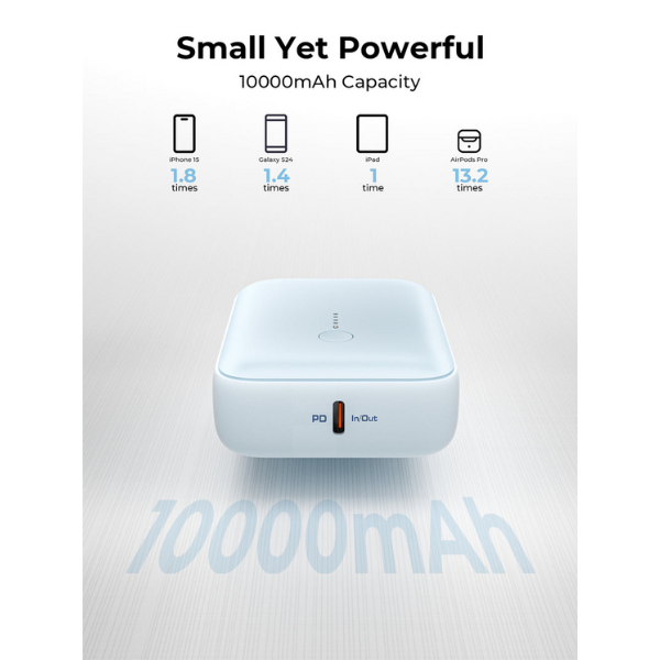 PB-Y55-SIL - Pin dự phòng sạc nhanh Aukey 10.000 mAh 22.5W Spark Mini - 2