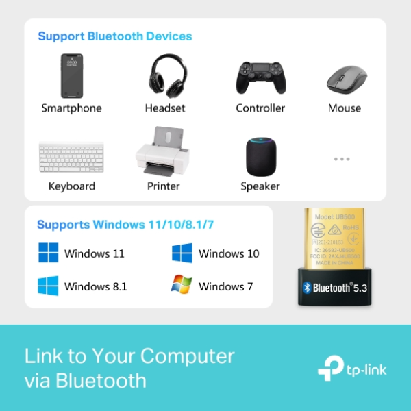 TL-UB500 - Đầu chuyển đổi TP-Link USB Nano Bluetooth 5.3 UB500 - 7