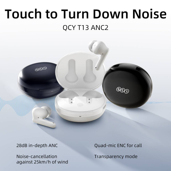 BH23HT09SB - Tai nghe Bluetooth QCY T13 ANC2 - 5