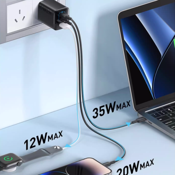 A2674W11 - Cốc sạc Anker 3 cổng 67W 336 A2674 - 2