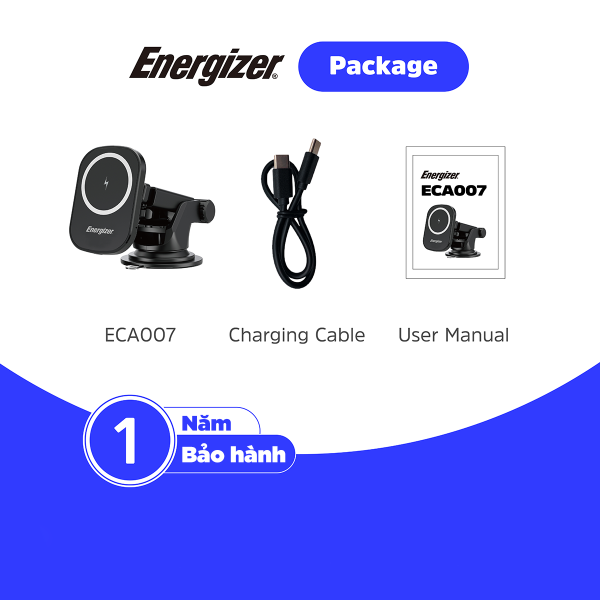 ECA007BK - Đế sạc không dây Energizer 15W kiêm giá đỡ dùng trong ô tô - ECA007BK - 5