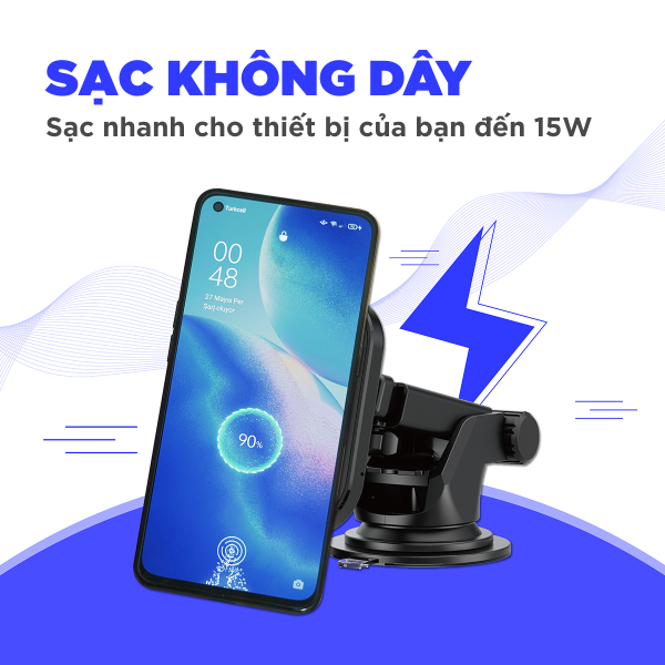 ECA007BK - Đế sạc không dây Energizer 15W kiêm giá đỡ dùng trong ô tô - ECA007BK - 10